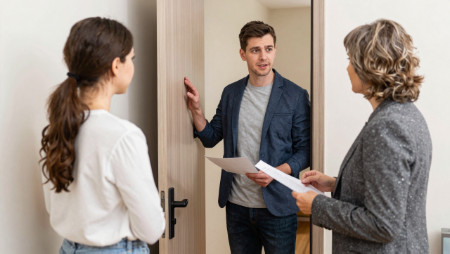 la administradora del apartamento da aviso al inquilino generated with Z-Image